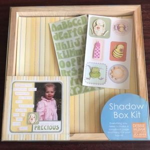 Debbie Mumm Shadow Box Kit holds 12X12 scrapbook page New